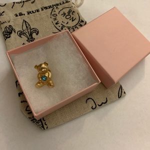 Avon vintage teddy bear rhinestone bear gold